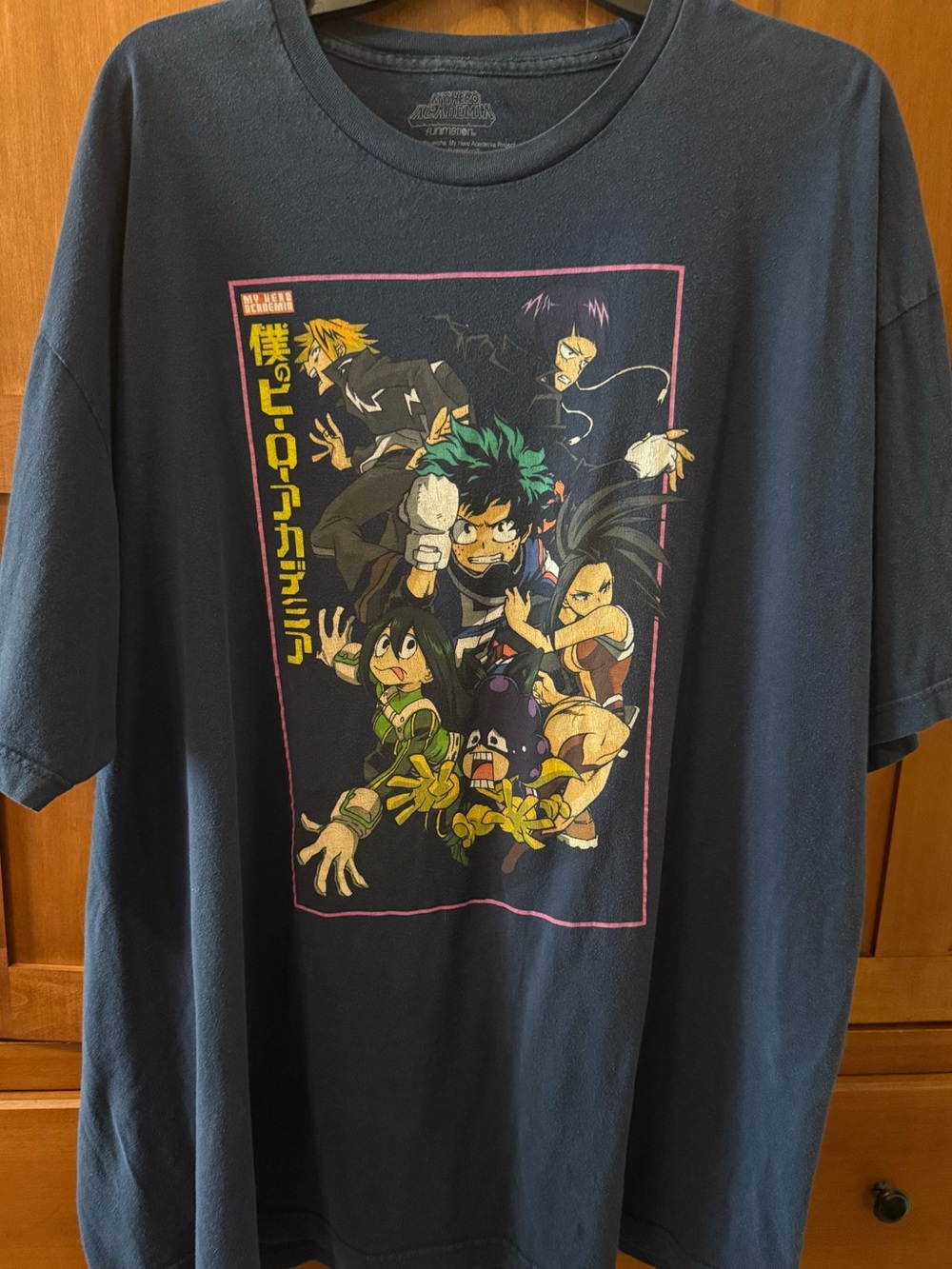My Hero Academia Class 1-A Graphic T-Shirt - Size 3XL Navy Blue Funimation Tee